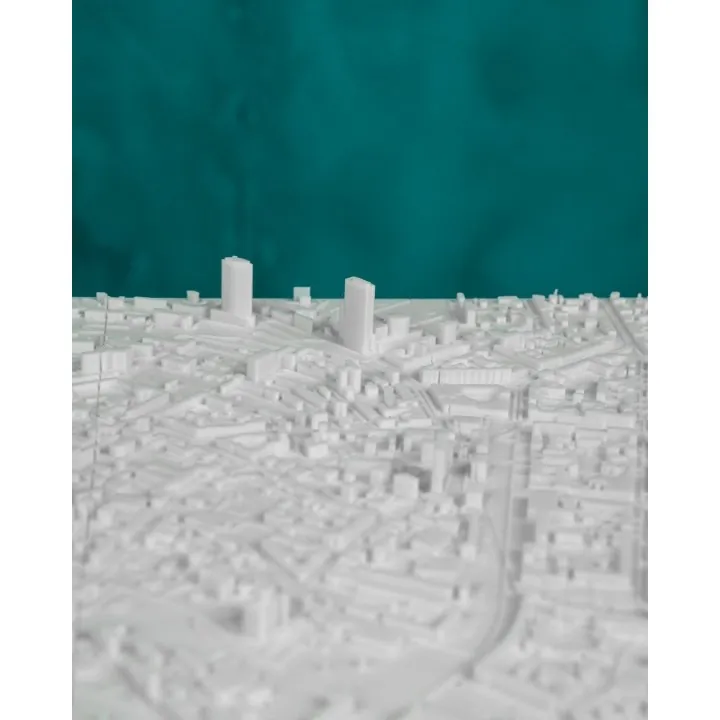 Carte 3D De Kiev – Relief Architectural De La Capitale Ukrainienne
