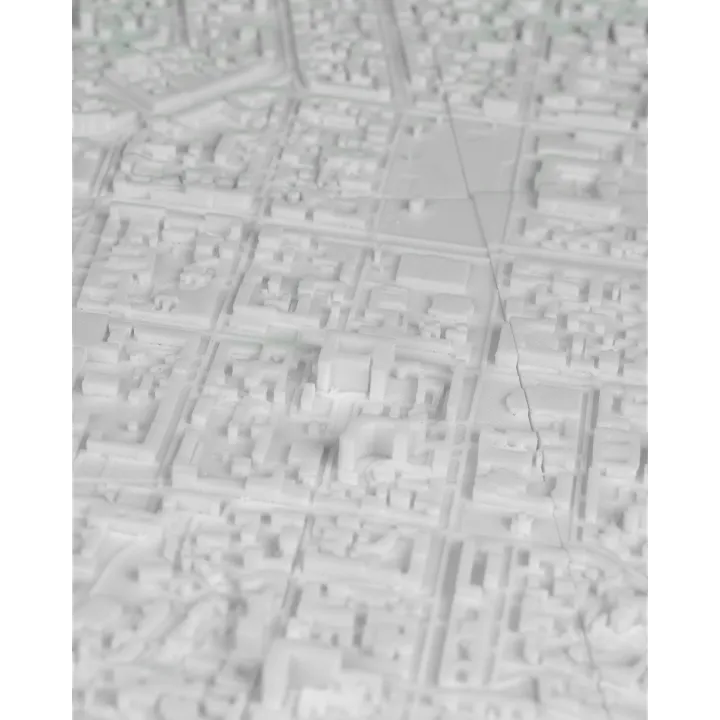Carte 3D De Kiev – Relief Architectural De La Capitale Ukrainienne