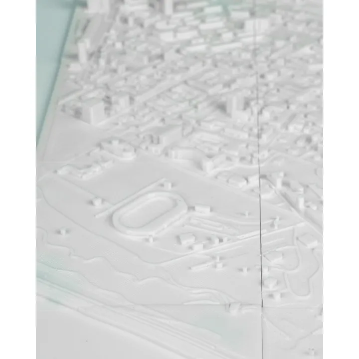 Carte 3D De Kiev – Relief Architectural De La Capitale Ukrainienne