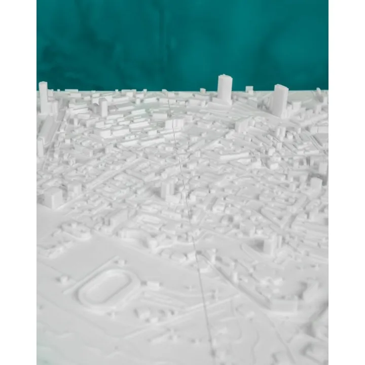 Carte 3D De Kiev – Relief Architectural De La Capitale Ukrainienne