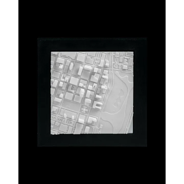 Carte 3D De Saint-Louis – Relief Urbain Décoratif