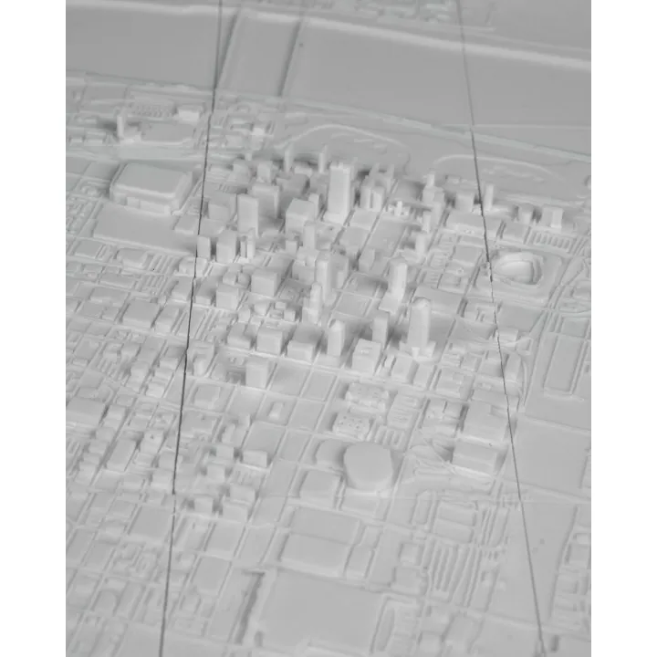 Carte 3D De Saint-Louis – Relief Urbain Décoratif