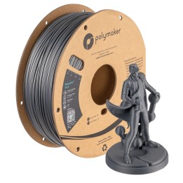 Polymaker - PolyLite PLA - Gris Acier (Steel Grey) - 1,75 mm - 1 kg | 