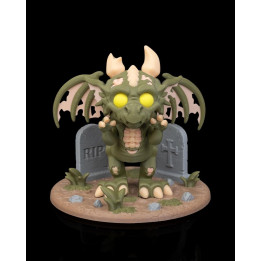 Le Dragon Indestructible – Figurine Dragon Zombie Sur Socle Cimetière