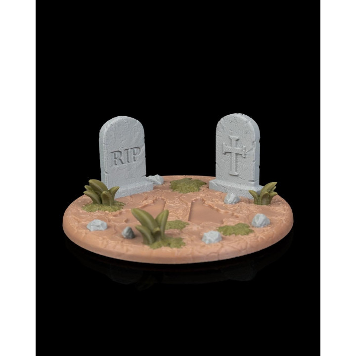 Le Dragon Indestructible – Figurine Dragon Zombie Sur Socle Cimetière