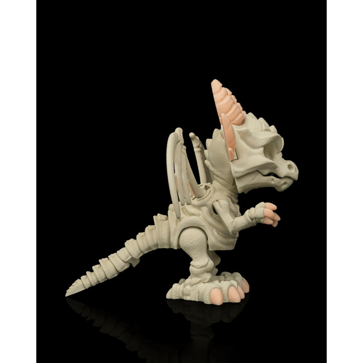 Dragon Osseux – Figurine Fantastique Avec Socle & Crânes