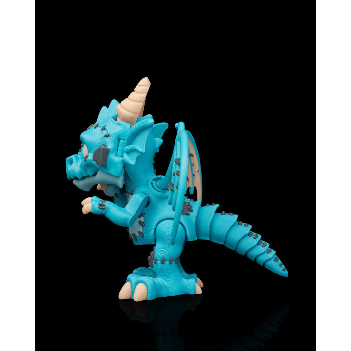 The Reassembled – Figurine Dragon Monstre Articulé Avec Socle Cimetière