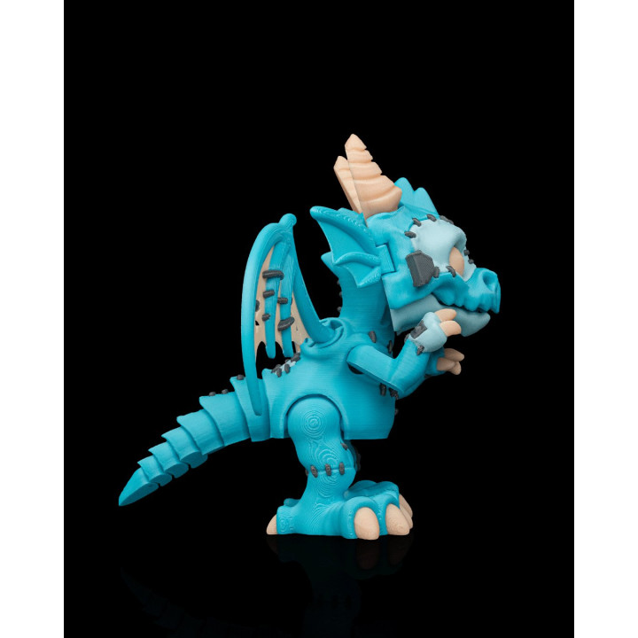 The Reassembled – Figurine Dragon Monstre Articulé Avec Socle Cimetière