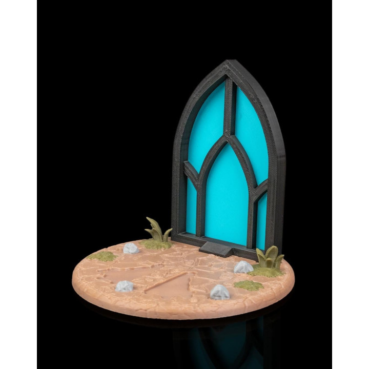 Night Fang – Figurine Décorative Créature Des Ténèbres Avec Socle Portail