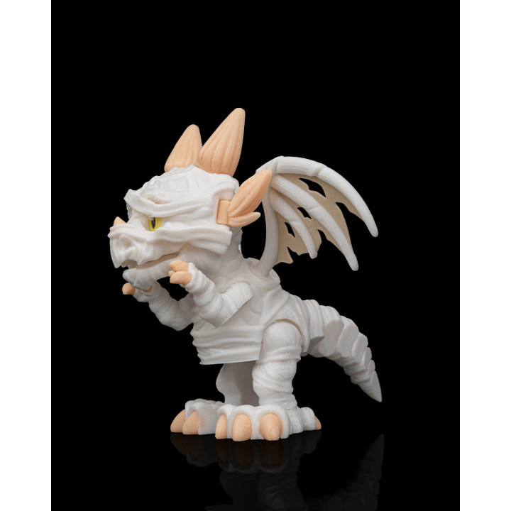 Dragon Momie – Figurine Fantastique Avec Socle Pyramides