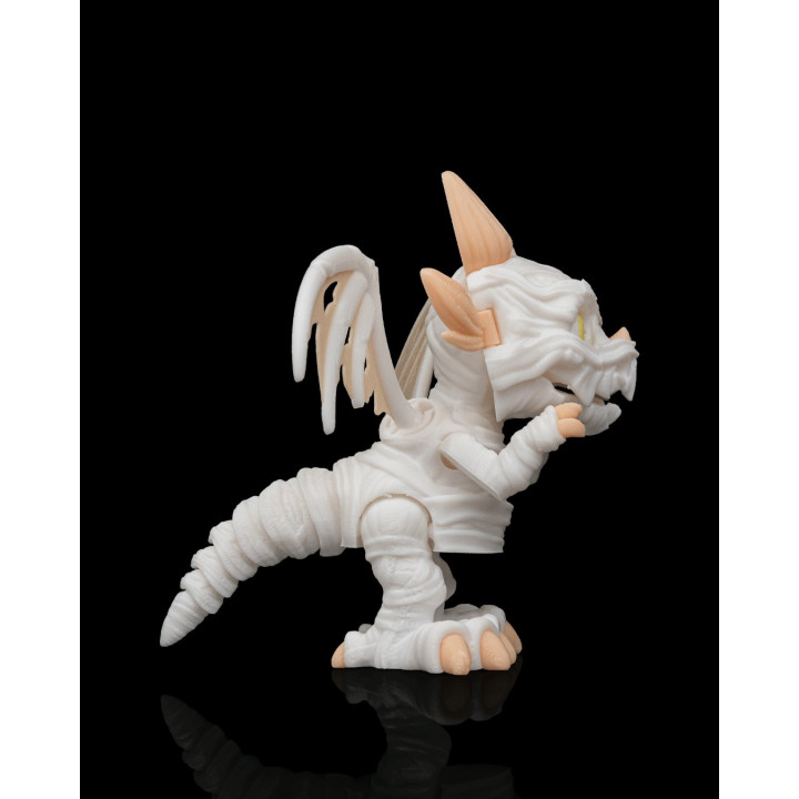Dragon Momie – Figurine Fantastique Avec Socle Pyramides