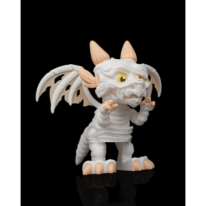 Dragon Momie – Figurine Fantastique Avec Socle Pyramides
