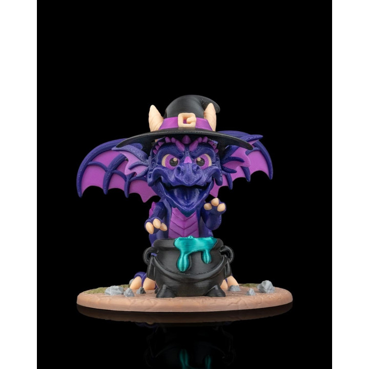 Coven Lord – Figurine Dragon Sorcier Avec Chaudron | Made In Occitanie