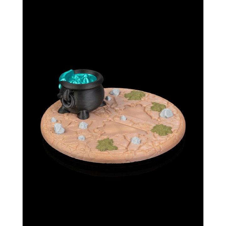 Coven Lord – Figurine Dragon Sorcier Avec Chaudron | Made In Occitanie