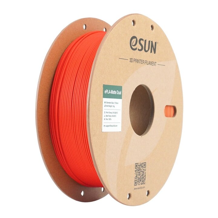 eSun - PLA Mat - Dual colors - Rouge Jaune - 1,75 mm - 1 kg | Mai