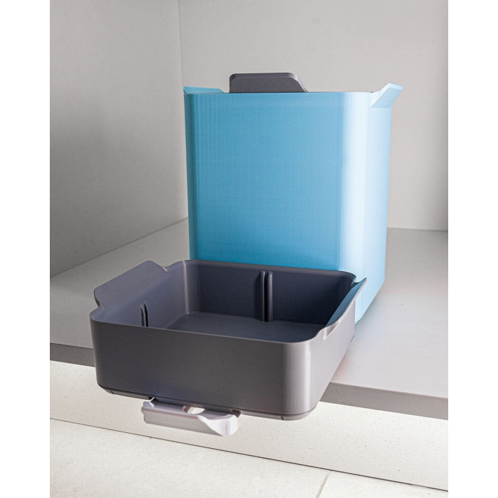 Neat Clean – Organisateur Sous-Évier 2-En-1 : Poubelle & Rangement Produits Ménagers