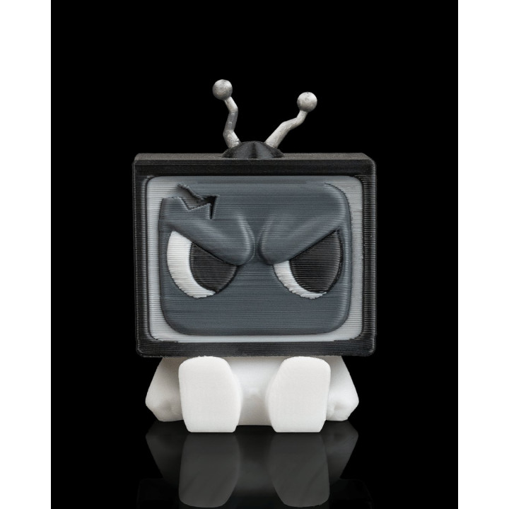 Anty – Figurine Tv Rétro Menaçante Avec Scène Murale