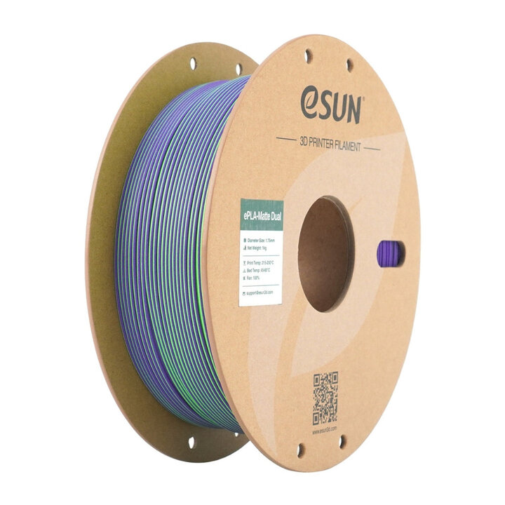 eSun - PLA Mat - Dual colors - Vert Violet - 1,75 mm - 1 kg | Mai