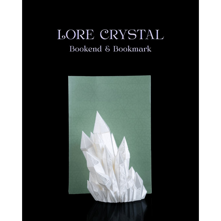 Lore Crystal – Serre-Livres & Marque-Page Cristal Magique