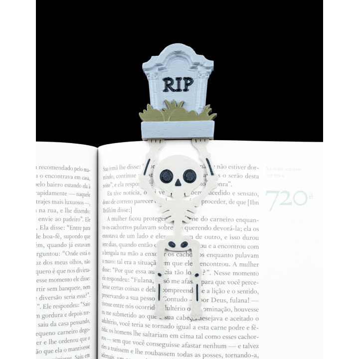 Marque-Page Squelette Rip – Le Signet Qui Hante Vos Lectures