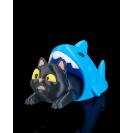 Chat Catfishé – Figurine Chat Déguisé En Requin