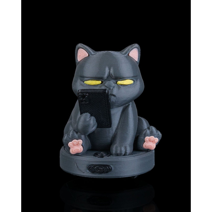 Furminator – Le Chat Grognon Au Téléphone | Figurine Décorative Humoristique