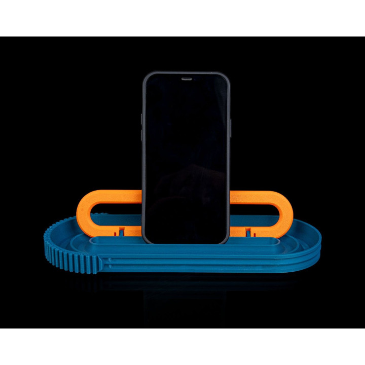 Kit Bureau Design Linear Slat – Organisateur & Support Téléphone