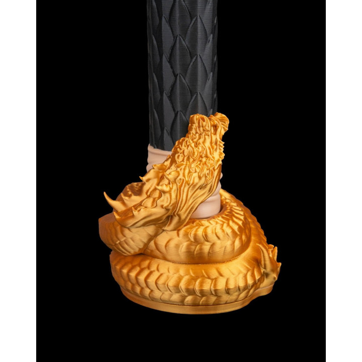 Katana Dragon'S Ambush – Réplique Décorative Dragonne Dorée