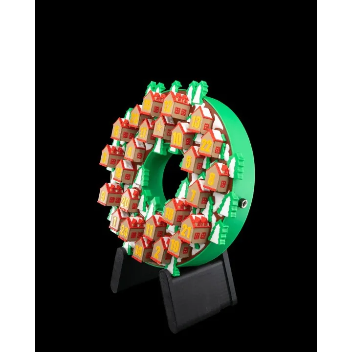 Couronne Avent Lumineuse Village Noël – Made in Occitanie