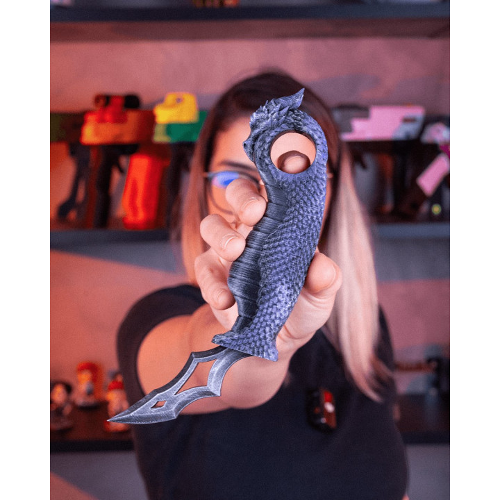 Karambit Griffe Du Wyrm – Accessoire De Cosplay Dragon Fantastique