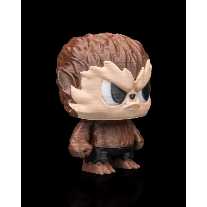 Wantywolf – Figurine Loup-Garou Chibi Multicolore