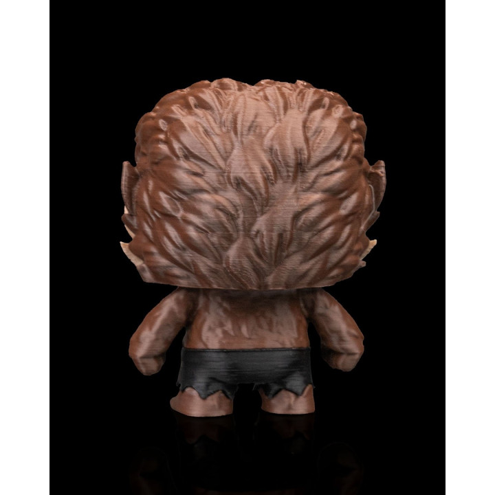 Wantywolf – Figurine Loup-Garou Chibi Multicolore