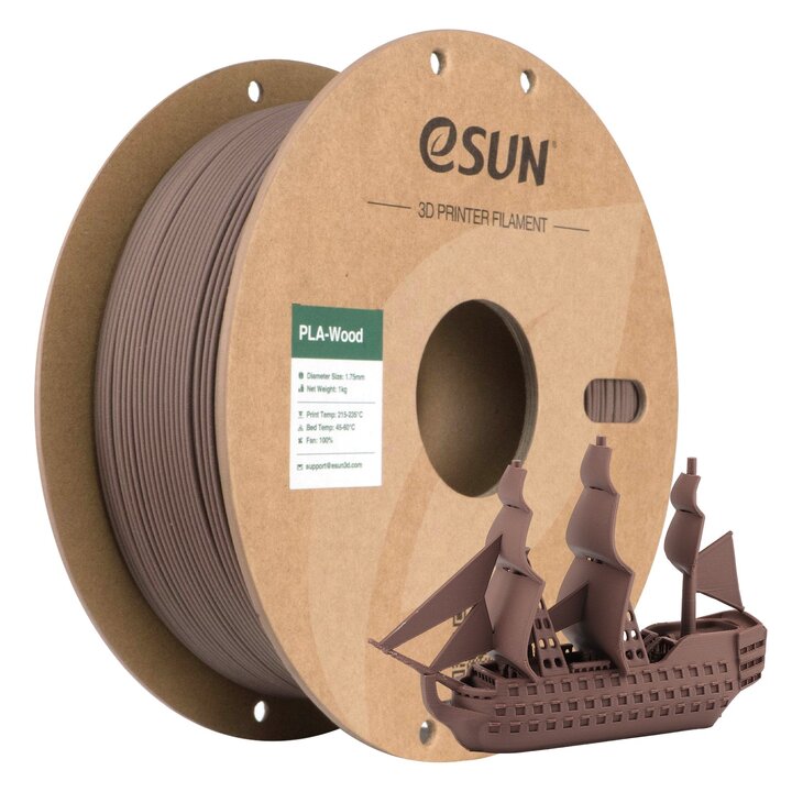 eSun - PLA Bois - Noyer - 1.75mm - 1 kg | Maison Drabiec