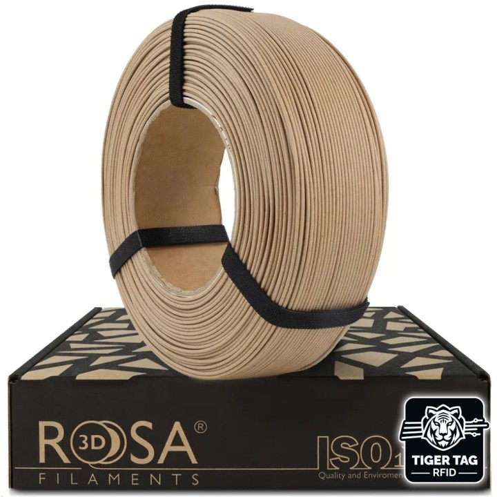 Rosa3D - BioWOOD - Natural - 1,75 mm - 1 kg Refill avec RFID…