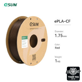 eSun - PLA-CF - Rouge - 1.75 mm - 1 kg | Maison Drabiec
