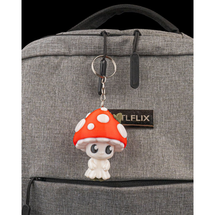 Shime L'Esprit Champignon – Porte-Clés Figurine Kawaii