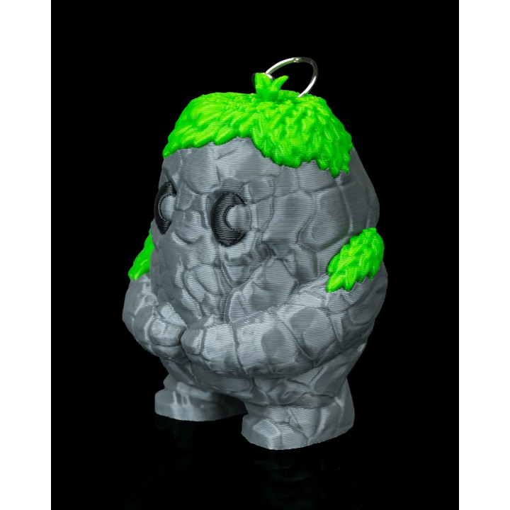 Pebbi L'Esprit De Pierre – Porte-Clés Figurine Gardien De Forêt