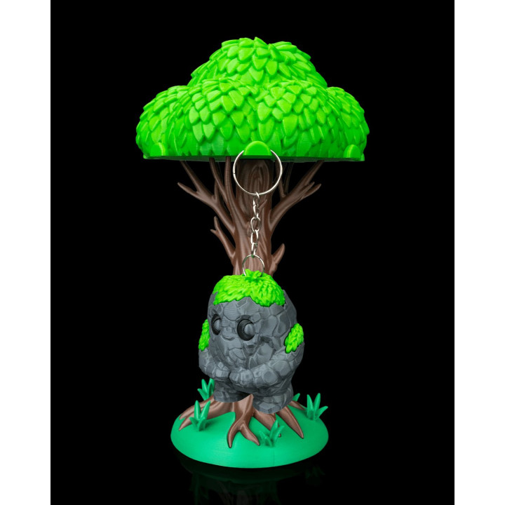 Pebbi L'Esprit De Pierre – Porte-Clés Figurine Gardien De Forêt