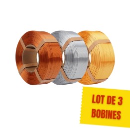Pack Métallique Best Refill eSun - 3x ePLA-Silk | Espace Maker