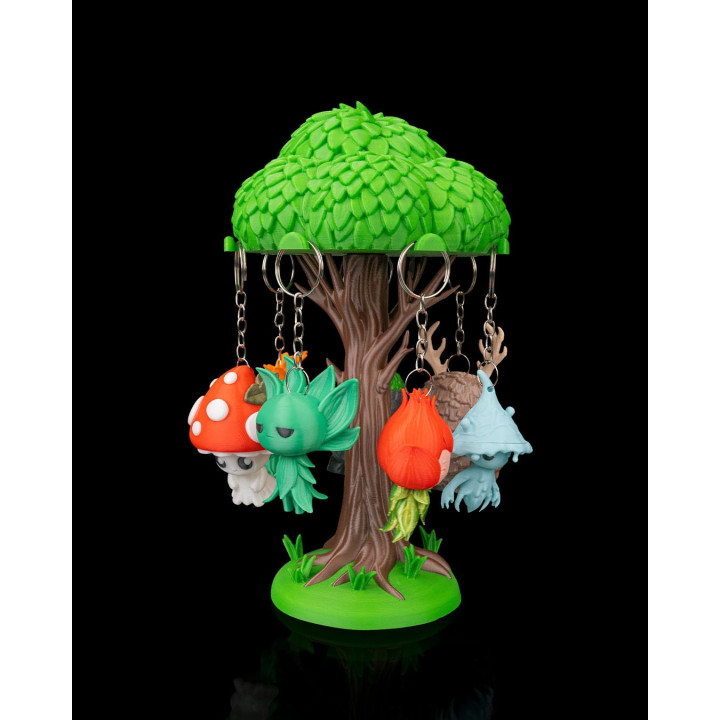 L'Arbre Des Esprits – Présentoir Magique Avec Porte-Clés Gardiens
