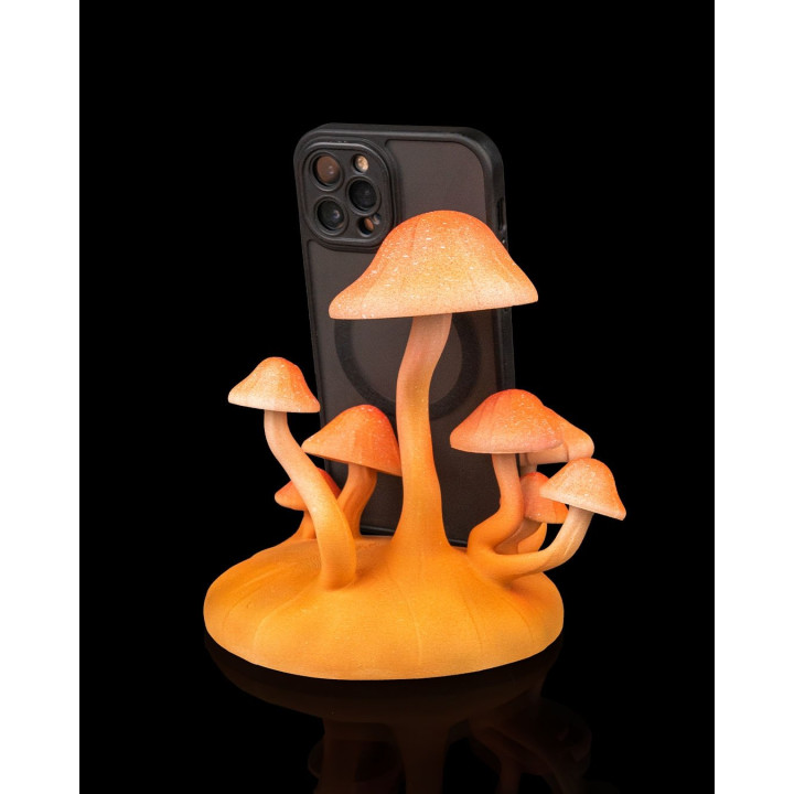 Spores Station – Support Téléphone Champignons Décoratif