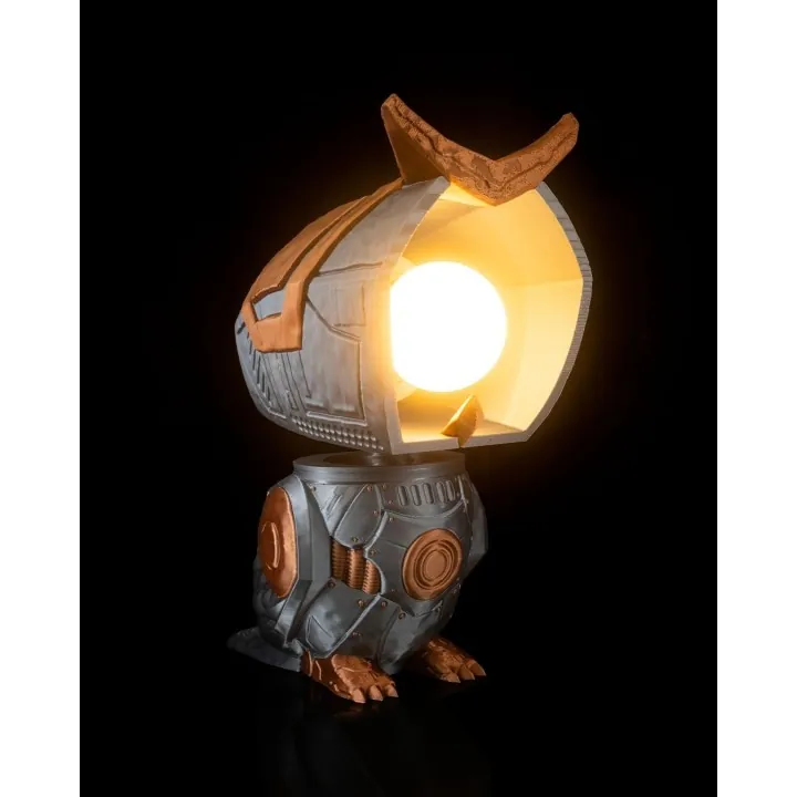 Lampe Chouette Robot Steampunk – Made in Occitanie