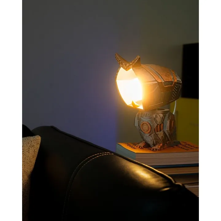 Lampe Chouette Robot Steampunk – Made in Occitanie