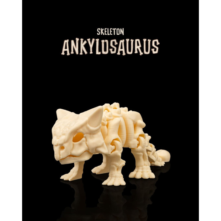 Squelette Ankylosaure Articulé – Figurine Dinosaure Collector