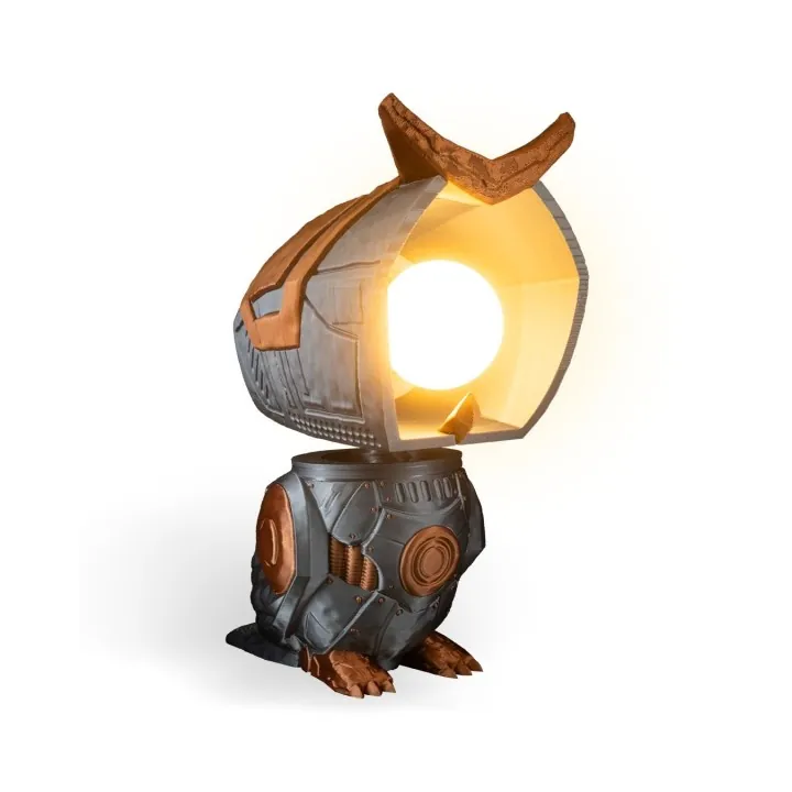 Lampe Chouette Robot Steampunk – Made in Occitanie