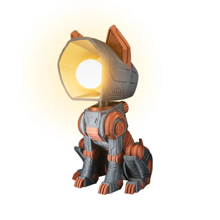 Lampe Chien Robot Sci-Fi – Made in Occitanie