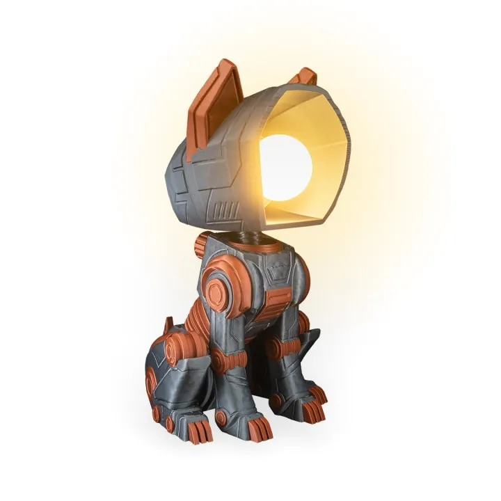 Lampe Chien Robot Sci-Fi – Made in Occitanie