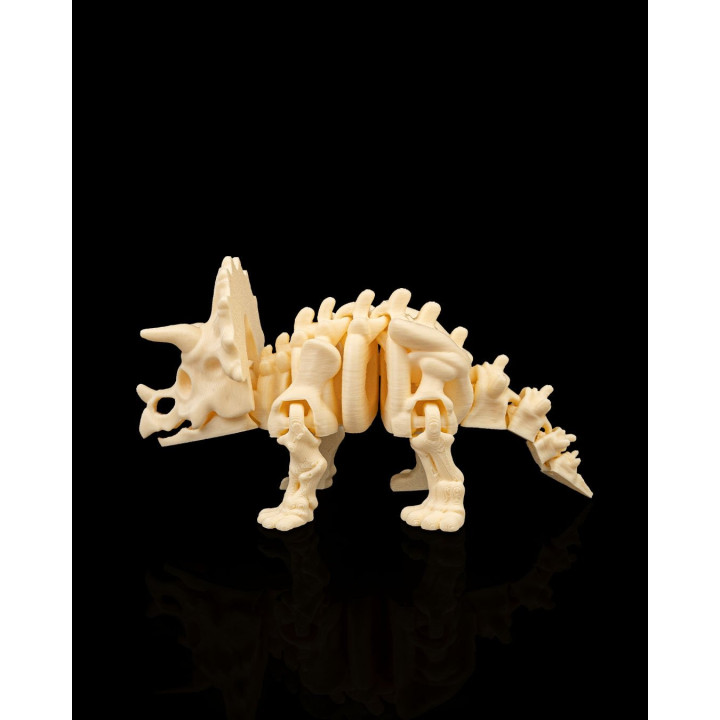 Squelette Tricératops Articulé – Figurine Dinosaure Préhistorique