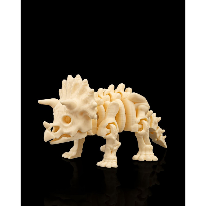 Squelette Tricératops Articulé – Figurine Dinosaure Préhistorique