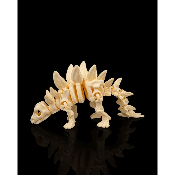 Stégosaure Squelette Articulé – Figurine Dinosaure Fossile